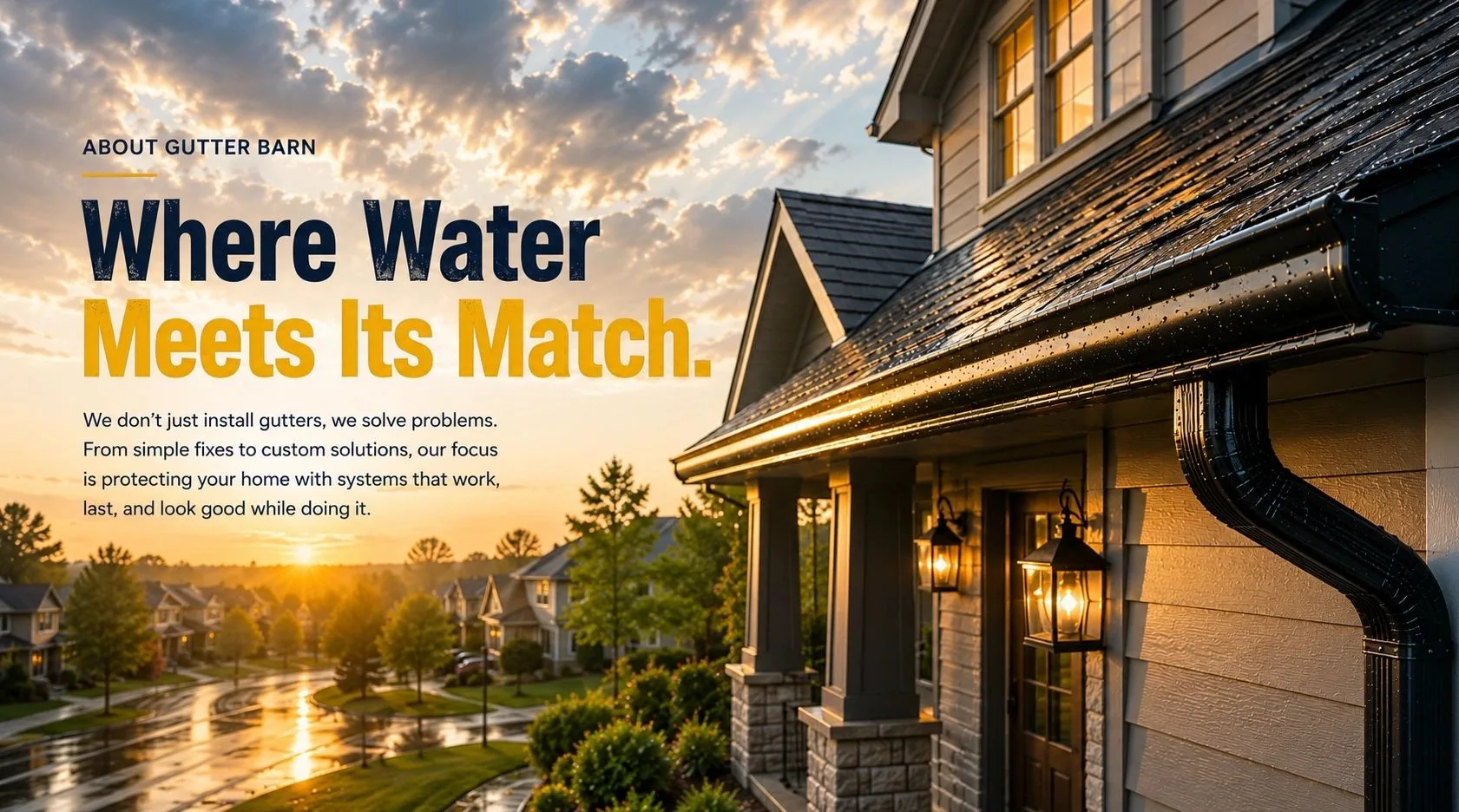 About Gutter Barn: Where Water Meets Its Match